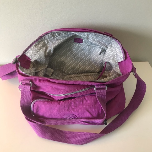 Kipling Vibrant Purple Tote Crossbody Bag - Picture 2 of 6